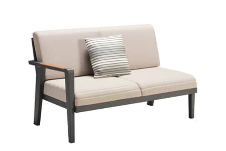 Emoti ekskluzywny zestaw wypoczynkowy naroży z aluminium sofa ogrodowa lewa podwójna Higold