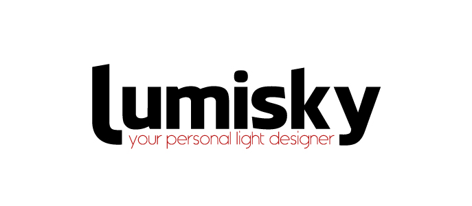 Nuna nowoczesna lampa ogrodowa LED latarnia | logo Lumisky