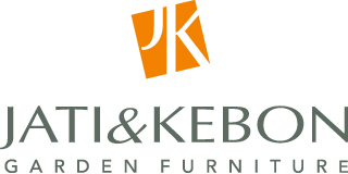 Bari podręczny stolik ogrodowy aluminiowy logo Jati & Kebon
